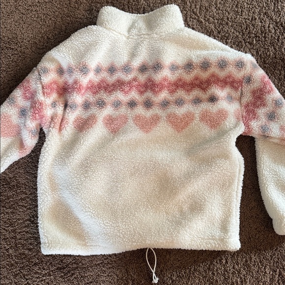 Sincerely Jules Cream and Pink Quarter Zip - Picture 5 of 5